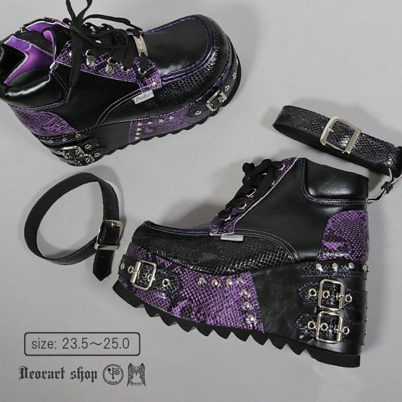 Deorart,ディオラート,厚底ブーツ,ブーツ,原宿系ファッション,ベルト付,通販,20代,30代,40代,V系ファッション,秋冬,レディース,メンズ