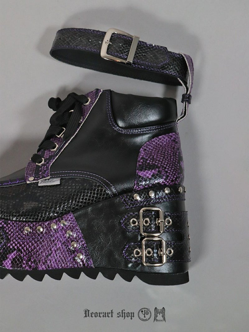 Deorart,ディオラート,厚底ブーツ,ブーツ,原宿系ファッション,ベルト付,通販,20代,30代,40代,V系ファッション,秋冬,レディース,メンズ