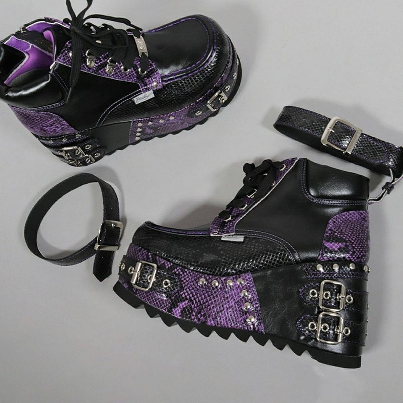 Deorart,ディオラート,厚底ブーツ,ブーツ,原宿系ファッション,ベルト付,通販,20代,30代,40代,V系ファッション,秋冬,レディース,メンズ