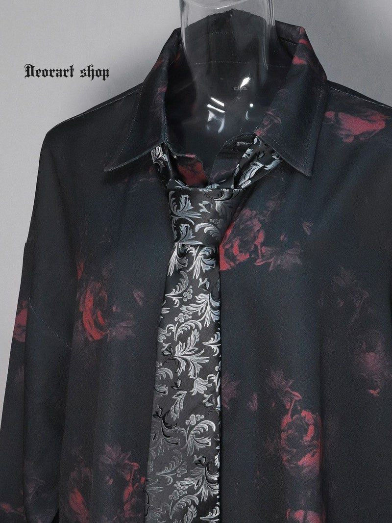 Deorart,ディオラート,ネクタイ,古着風,和柄,チャイナ柄,中華,和風,メンズ,レディス,ゴシックコーデ,マフィア,衣装,コスプレ,通販,