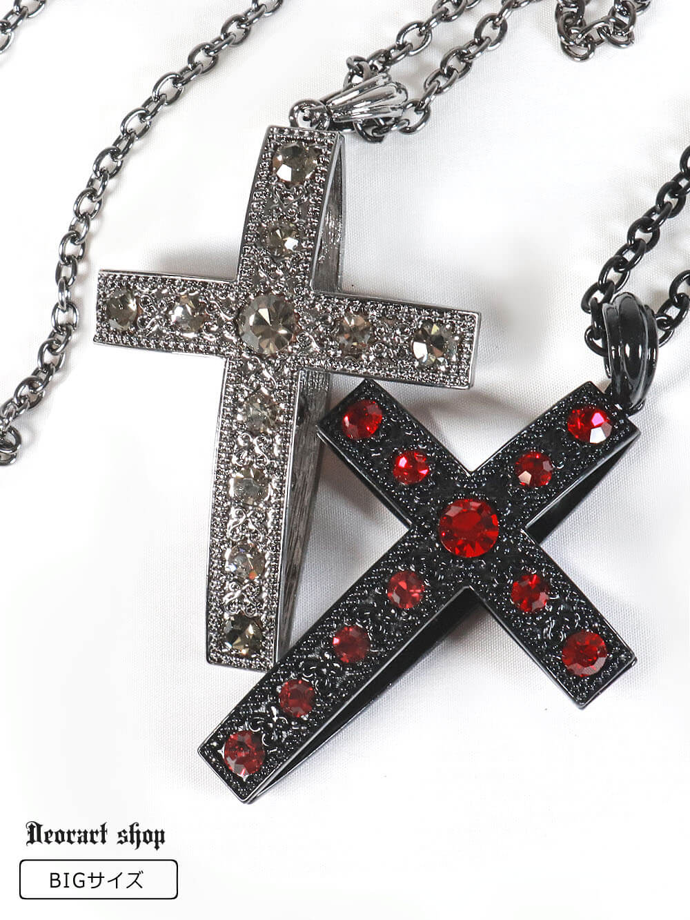 Deorart,ディオラート,ゴシック,ゴスパン,ハート,トランプ,十字架,ネックレス,ビッグサイズ,大きい,エクソシスト,バンド,ホスト,地雷系,プレゼント,メンズ,レディス,お揃い,アクセサリー