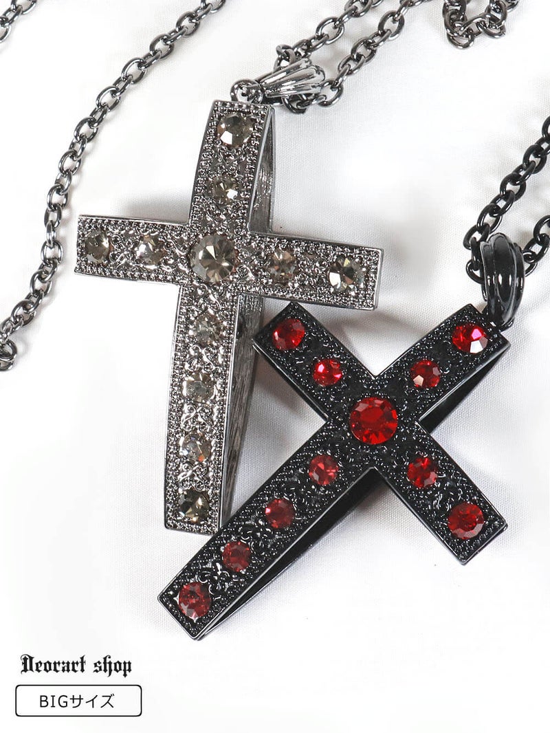 Deorart,ディオラート,ゴシック,ゴスパン,ハート,トランプ,十字架,ネックレス,ビッグサイズ,大きい,エクソシスト,バンド,ホスト,地雷系,プレゼント,メンズ,レディス,お揃い,アクセサリー