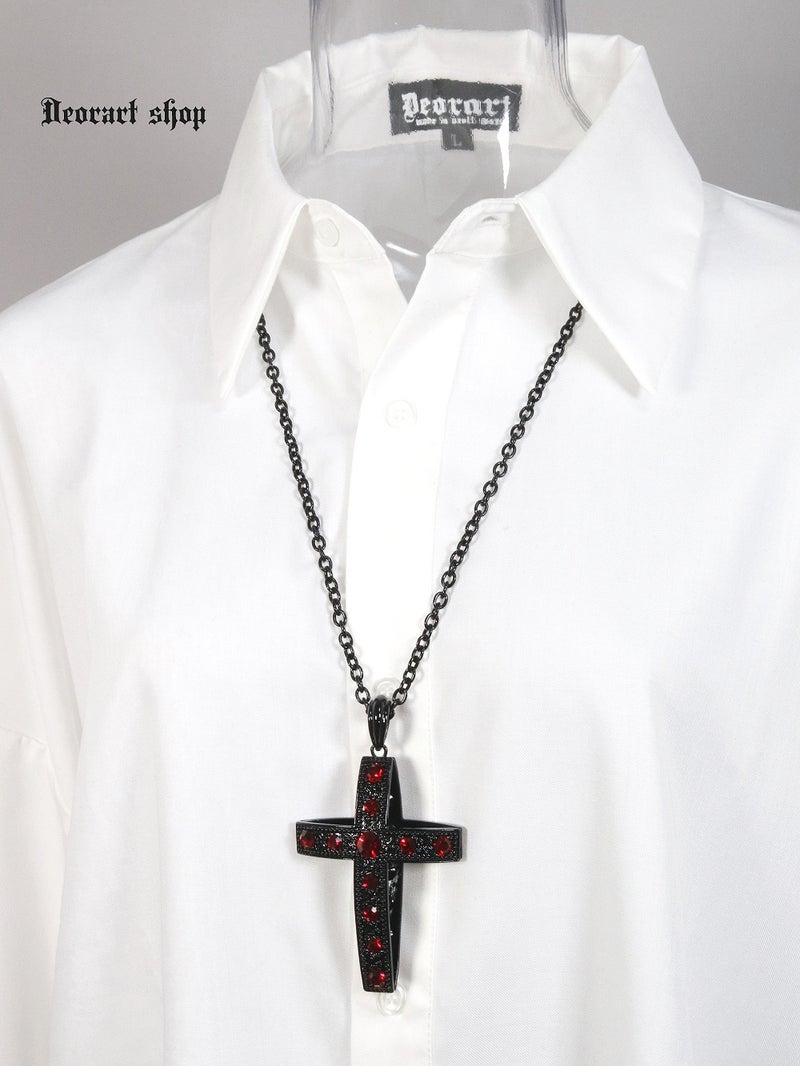Deorart,ディオラート,ゴシック,ゴスパン,ハート,トランプ,十字架,ネックレス,ビッグサイズ,大きい,エクソシスト,バンド,ホスト,地雷系,プレゼント,メンズ,レディス,お揃い,アクセサリー