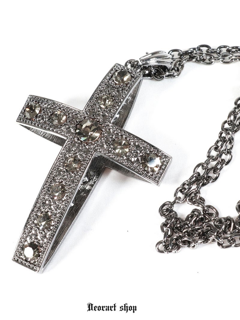 Deorart,ディオラート,ゴシック,ゴスパン,ハート,トランプ,十字架,ネックレス,ビッグサイズ,大きい,エクソシスト,バンド,ホスト,地雷系,プレゼント,メンズ,レディス,お揃い,アクセサリー