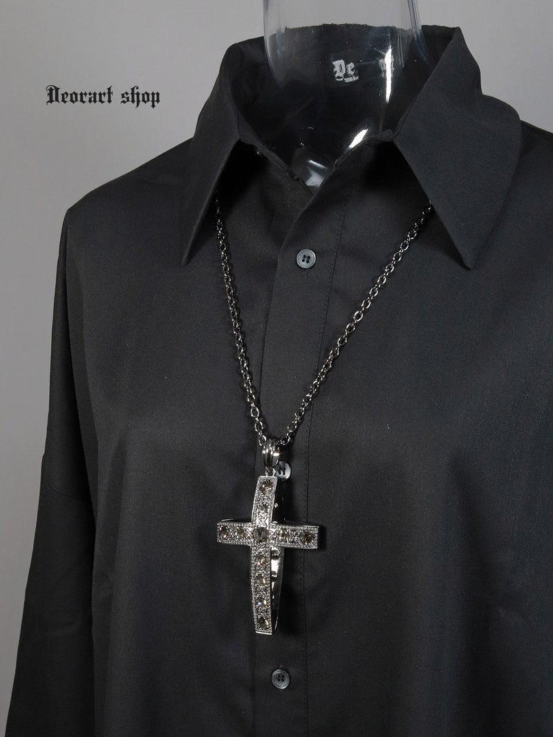 Deorart,ディオラート,ゴシック,ゴスパン,ハート,トランプ,十字架,ネックレス,ビッグサイズ,大きい,エクソシスト,バンド,ホスト,地雷系,プレゼント,メンズ,レディス,お揃い,アクセサリー