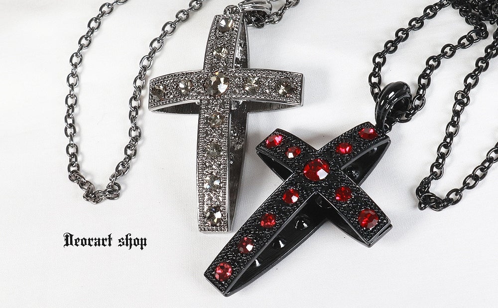Deorart,ディオラート,ゴシック,ゴスパン,ハート,トランプ,十字架,ネックレス,ビッグサイズ,大きい,エクソシスト,バンド,ホスト,地雷系,プレゼント,メンズ,レディス,お揃い,アクセサリー