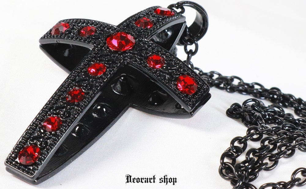 Deorart,ディオラート,ゴシック,ゴスパン,ハート,トランプ,十字架,ネックレス,ビッグサイズ,大きい,エクソシスト,バンド,ホスト,地雷系,プレゼント,メンズ,レディス,お揃い,アクセサリー