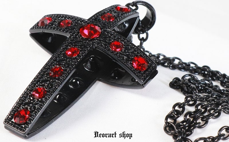 Deorart,ディオラート,ゴシック,ゴスパン,ハート,トランプ,十字架,ネックレス,ビッグサイズ,大きい,エクソシスト,バンド,ホスト,地雷系,プレゼント,メンズ,レディス,お揃い,アクセサリー