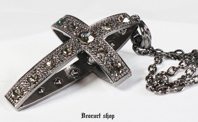 Deorart,ディオラート,ゴシック,ゴスパン,ハート,トランプ,十字架,ネックレス,ビッグサイズ,大きい,エクソシスト,バンド,ホスト,地雷系,プレゼント,メンズ,レディス,お揃い,アクセサリー