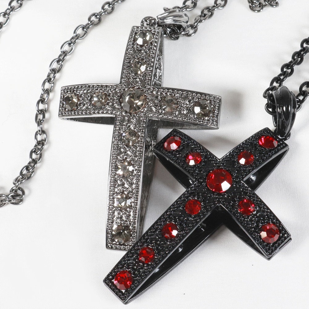 BY1185 クロス ビッグチャーム ネックレス＆ペンダント [十字架・cross