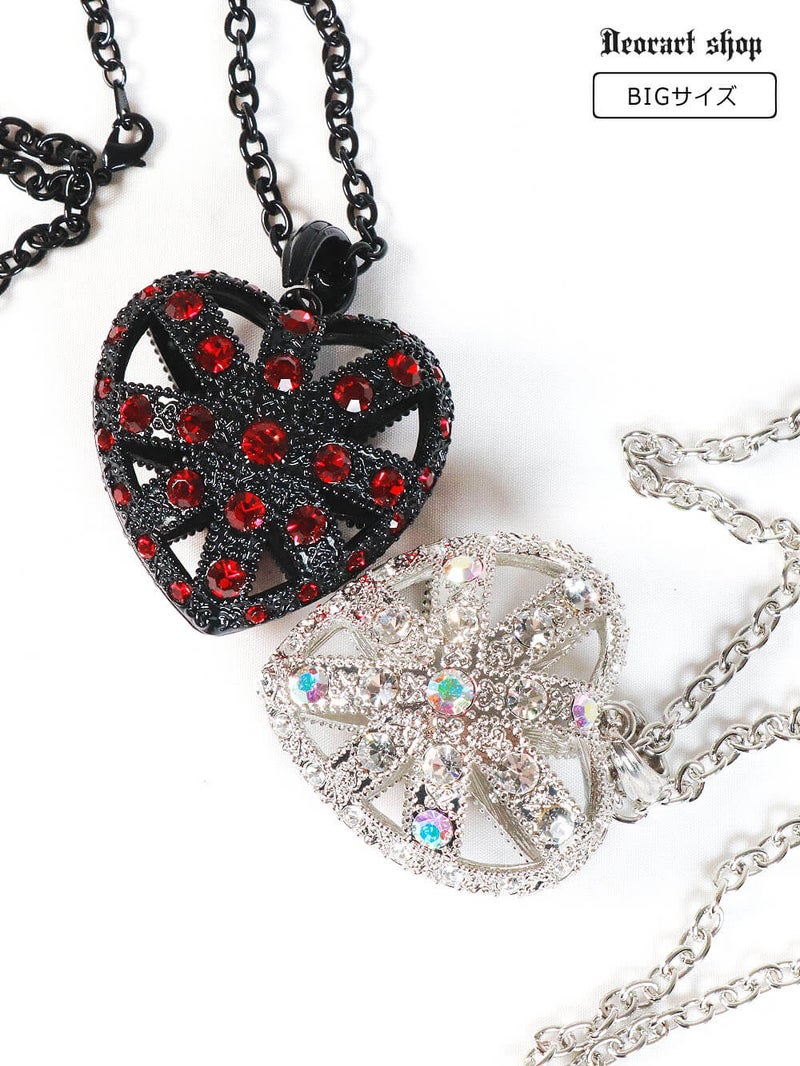 Deorart,ディオラート,ゴシック,ゴスパン,ハート,トランプ,十字架,ネックレス,ビッグサイズ,大きい,エクソシスト,バンド,ホスト,地雷系,プレゼント,メンズ,レディス,お揃い,アクセサリー