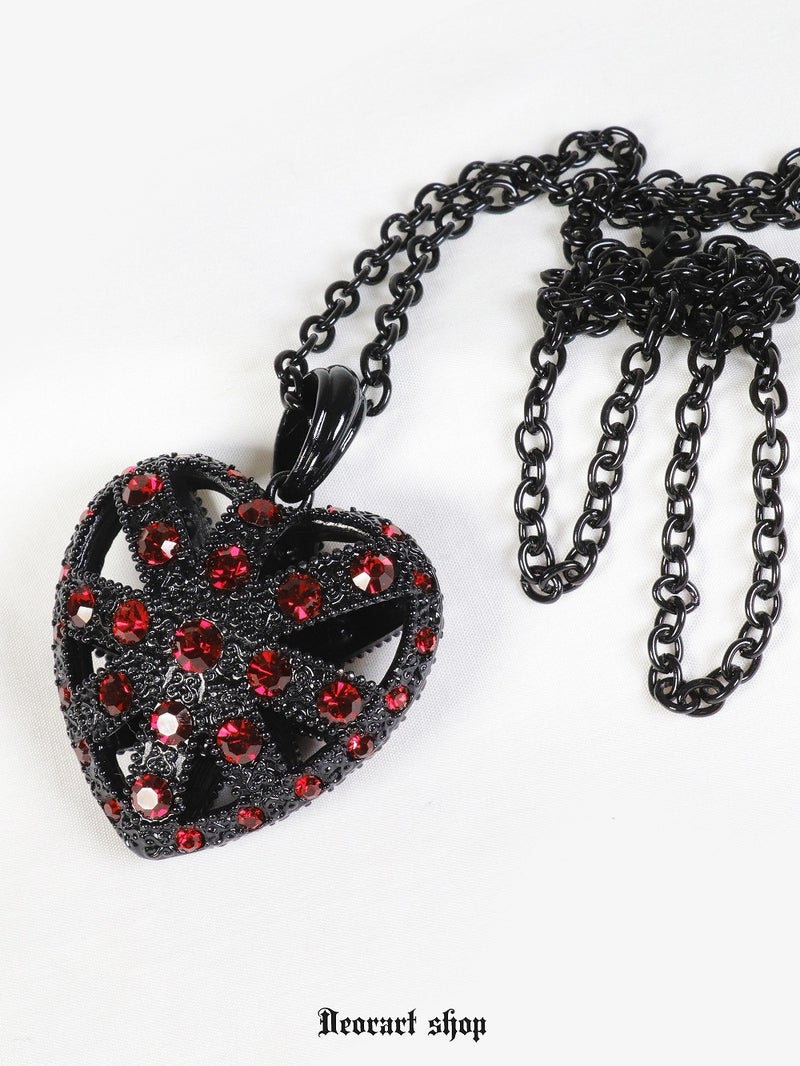 Deorart,ディオラート,ゴシック,ゴスパン,ハート,トランプ,十字架,ネックレス,ビッグサイズ,大きい,エクソシスト,バンド,ホスト,地雷系,プレゼント,メンズ,レディス,お揃い,アクセサリー