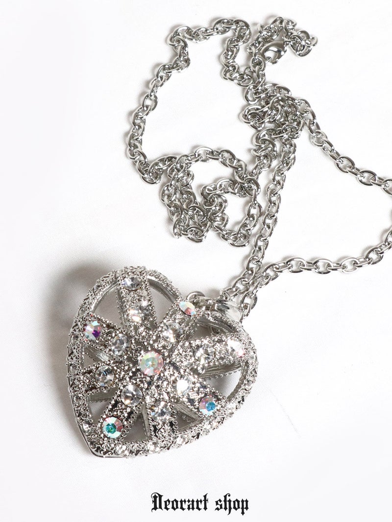 Deorart,ディオラート,ゴシック,ゴスパン,ハート,トランプ,十字架,ネックレス,ビッグサイズ,大きい,エクソシスト,バンド,ホスト,地雷系,プレゼント,メンズ,レディス,お揃い,アクセサリー