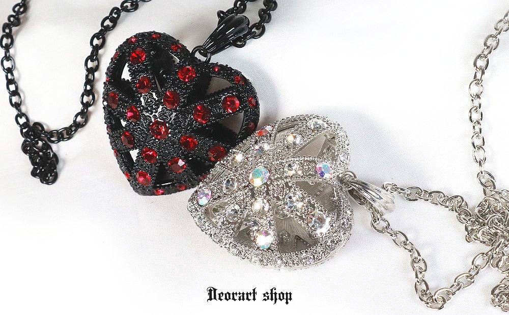 Deorart,ディオラート,ゴシック,ゴスパン,ハート,トランプ,十字架,ネックレス,ビッグサイズ,大きい,エクソシスト,バンド,ホスト,地雷系,プレゼント,メンズ,レディス,お揃い,アクセサリー