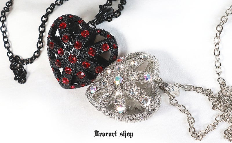 Deorart,ディオラート,ゴシック,ゴスパン,ハート,トランプ,十字架,ネックレス,ビッグサイズ,大きい,エクソシスト,バンド,ホスト,地雷系,プレゼント,メンズ,レディス,お揃い,アクセサリー