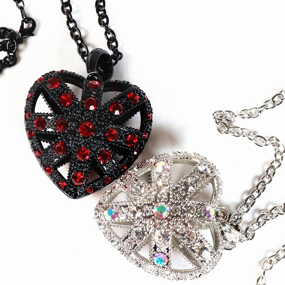 Deorart,ディオラート,ゴシック,ゴスパン,ハート,トランプ,十字架,ネックレス,ビッグサイズ,大きい,エクソシスト,バンド,ホスト,地雷系,プレゼント,メンズ,レディス,お揃い,アクセサリー