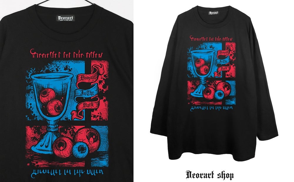 Deorart,ディオラート,通販,ゴシック,オカルト,Tシャツ,ロンT,目玉,眼球,ゴスパン,ホラー,地雷系,オーバーサイズ,ビッグT,メンズ,レディス,通販,ファッション,サブカル,ブランド
