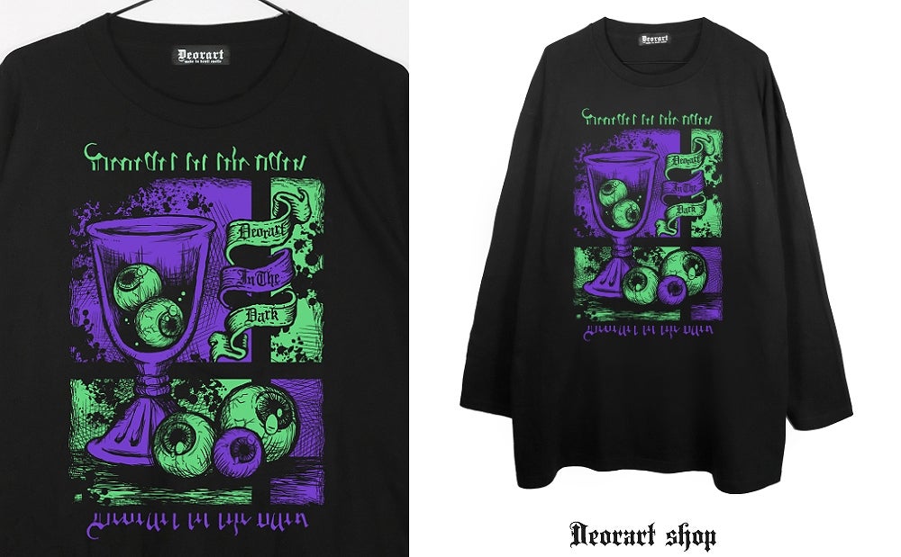 Deorart,ディオラート,通販,ゴシック,オカルト,Tシャツ,ロンT,目玉,眼球,ゴスパン,ホラー,地雷系,オーバーサイズ,ビッグT,メンズ,レディス,通販,ファッション,サブカル,ブランド