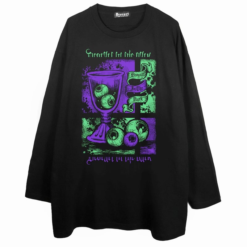 Deorart,ディオラート,通販,ゴシック,オカルト,Tシャツ,ロンT,目玉,眼球,ゴスパン,ホラー,地雷系,オーバーサイズ,ビッグT,メンズ,レディス,通販,ファッション,サブカル,ブランド