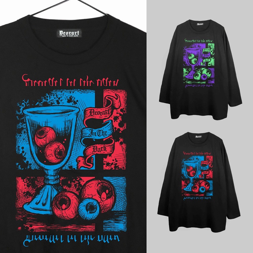Deorart,ディオラート,通販,ゴシック,オカルト,Tシャツ,ロンT,目玉,眼球,ゴスパン,ホラー,地雷系,オーバーサイズ,ビッグT,メンズ,レディス,通販,ファッション,サブカル,ブランド