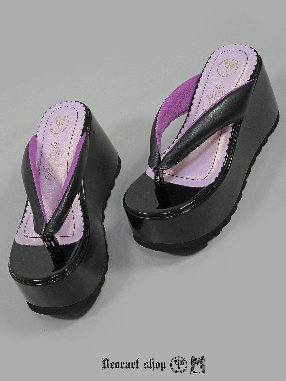 Deorart,ディオラート,通販,サンダル,下駄,鼻緒,黒,ブラック,シューズ,厚底ブーツ,ショートブーツ,かっこいい,かわいい,レディース,ゴシックファッション,V系ファッション,地雷系女子,歩きやすい,疲れにくい