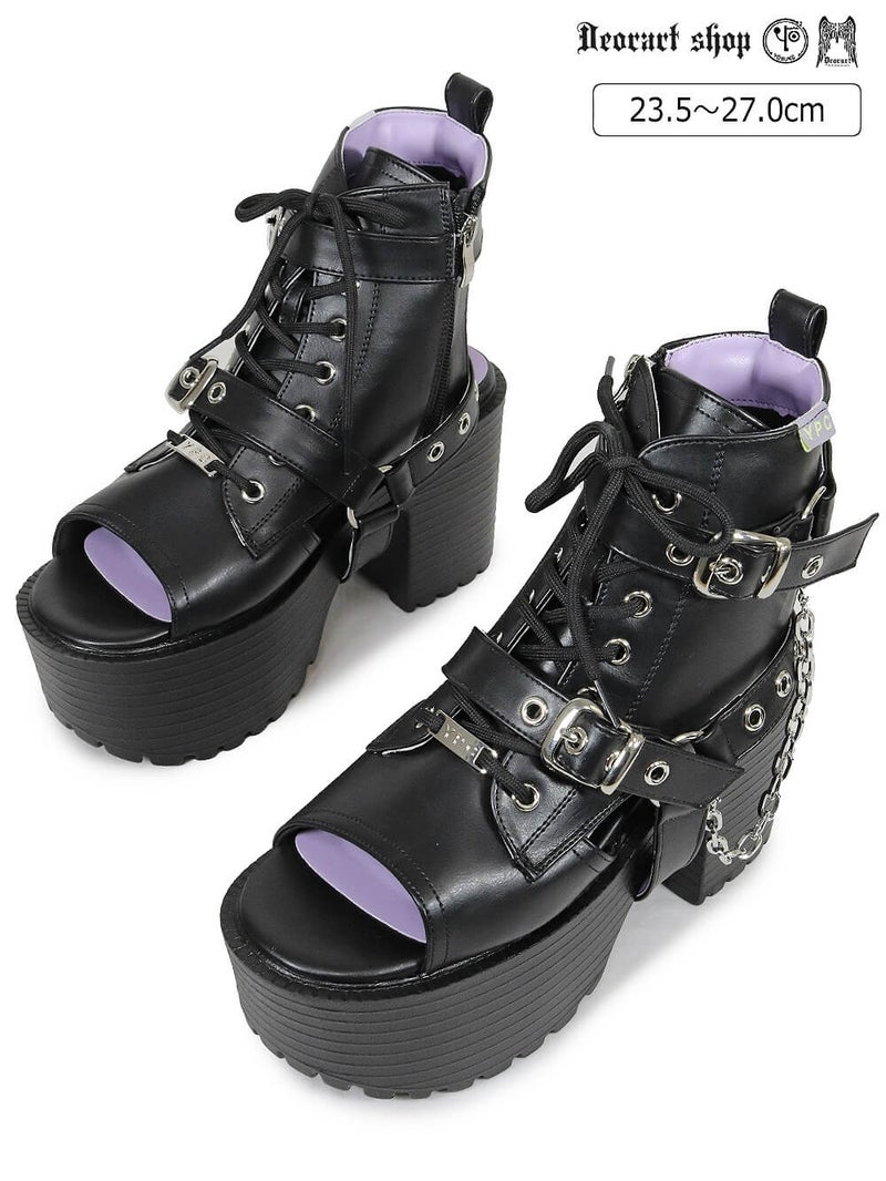 Deorart,ディオラート,通販,サンダル,ブーツサンダル,黒,ブラック,シューズ,厚底ブーツ,ショートブーツ,かっこいい,メンズ,レディース,ゴシック,V系,地雷系,原宿,歩きやすい,疲れにくい