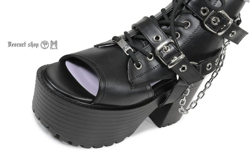 Deorart,ディオラート,通販,サンダル,ブーツサンダル,黒,ブラック,シューズ,厚底ブーツ,ショートブーツ,かっこいい,メンズ,レディース,ゴシック,V系,地雷系,原宿,歩きやすい,疲れにくい