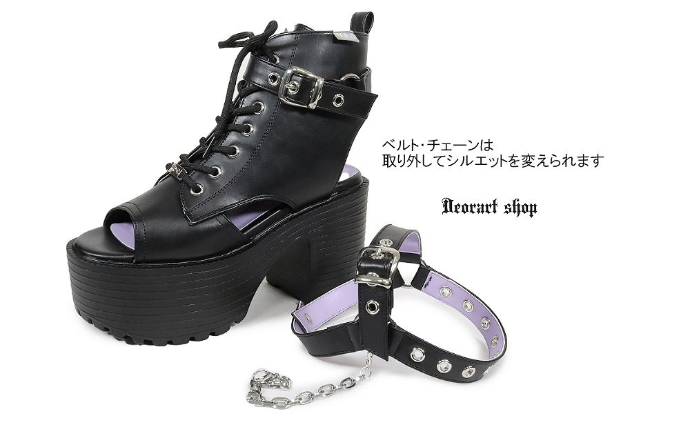 Deorart,ディオラート,通販,サンダル,ブーツサンダル,黒,ブラック,シューズ,厚底ブーツ,ショートブーツ,かっこいい,メンズ,レディース,ゴシック,V系,地雷系,原宿,歩きやすい,疲れにくい