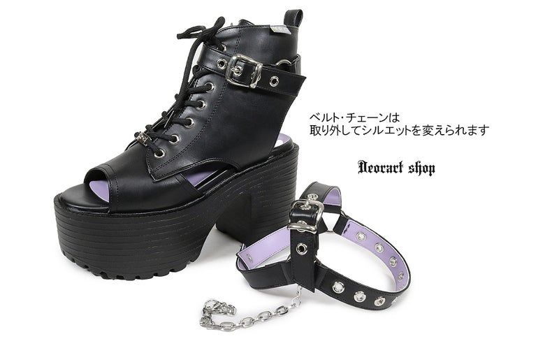 Deorart,ディオラート,通販,サンダル,ブーツサンダル,黒,ブラック,シューズ,厚底ブーツ,ショートブーツ,かっこいい,メンズ,レディース,ゴシック,V系,地雷系,原宿,歩きやすい,疲れにくい