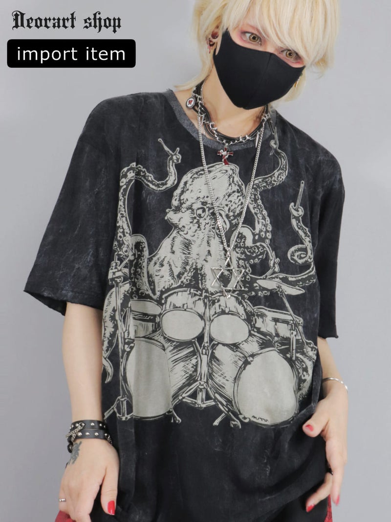 Deorart,ディオラート,通販,ファッション,Tシャツ,オーバーサイズ,ムラ染め,タイダイ,古着,ヴィンテージ,日本未発売,サイバーファッション,ゴス,ゴシック,クトゥルフ,クラーケン,悪魔,神話,平成レトロ,メンズ,レディス,emo,punk,cyber,japan,fashion,rock,harajyuku,
