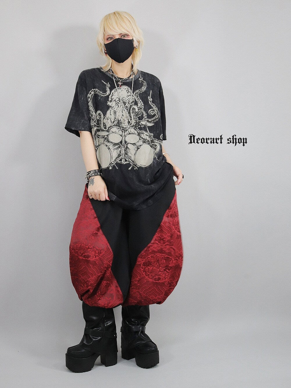 Deorart,ディオラート,通販,ファッション,Tシャツ,オーバーサイズ,ムラ染め,タイダイ,古着,ヴィンテージ,日本未発売,サイバーファッション,ゴス,ゴシック,クトゥルフ,クラーケン,悪魔,神話,平成レトロ,メンズ,レディス,emo,punk,cyber,japan,fashion,rock,harajyuku,