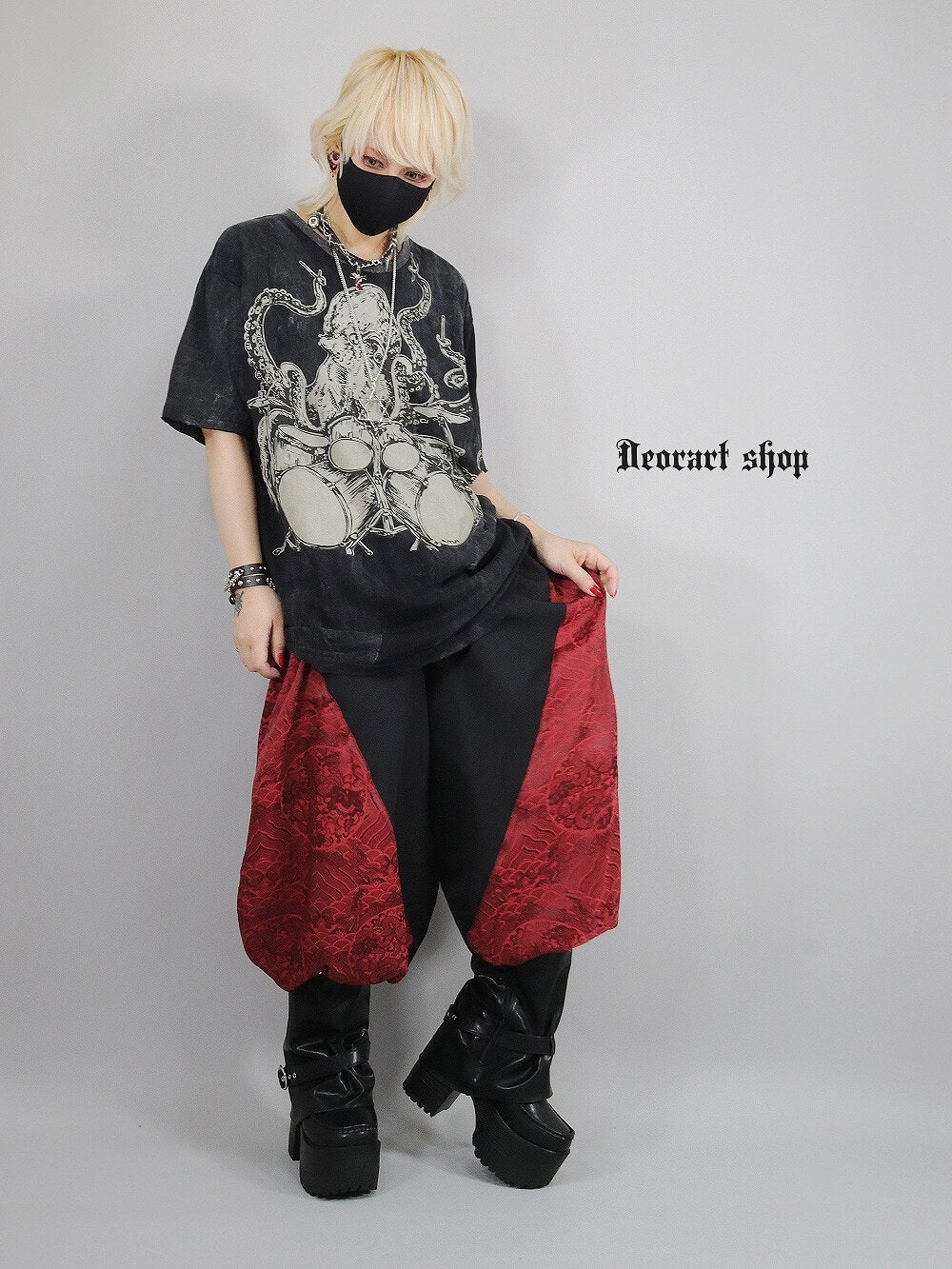 Deorart,ディオラート,通販,ファッション,Tシャツ,オーバーサイズ,ムラ染め,タイダイ,古着,ヴィンテージ,日本未発売,サイバーファッション,ゴス,ゴシック,クトゥルフ,クラーケン,悪魔,神話,平成レトロ,メンズ,レディス,emo,punk,cyber,japan,fashion,rock,harajyuku,