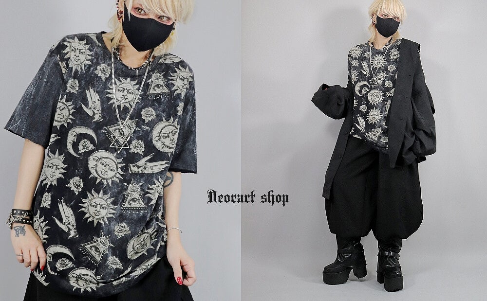 Deorart,ディオラート,通販,ファッション,Tシャツ,オーバーサイズ,ムラ染め,タイダイ,古着,ヴィンテージ,日本未発売,サイバーファッション,ゴス,ゴシック,クトゥルフ,クラーケン,悪魔,神話,平成レトロ,メンズ,レディス,emo,punk,cyber,japan,fashion,rock,harajyuku,