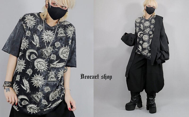 Deorart,ディオラート,通販,ファッション,Tシャツ,オーバーサイズ,ムラ染め,タイダイ,古着,ヴィンテージ,日本未発売,サイバーファッション,ゴス,ゴシック,クトゥルフ,クラーケン,悪魔,神話,平成レトロ,メンズ,レディス,emo,punk,cyber,japan,fashion,rock,harajyuku,