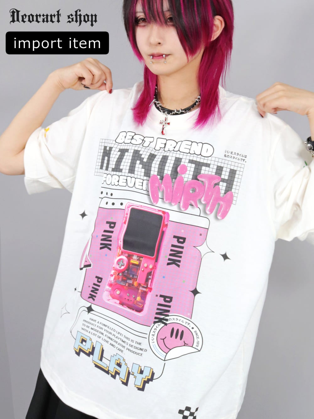 Deorart,ディオラート,通販,Y2K,Tシャツ,オーバーサイズ,BIGサイズ,古着,ヴィンテージ,日本未発売,サイバーポップ,サイバーファッション,ゴス,ゴシック,レトロゲーム,ピコピコ,平成レトロ,メンズ,レディス,V系,emo,punk,cyber,japan,fashion,rock,harajyuku,大きいサイズ,モード,服