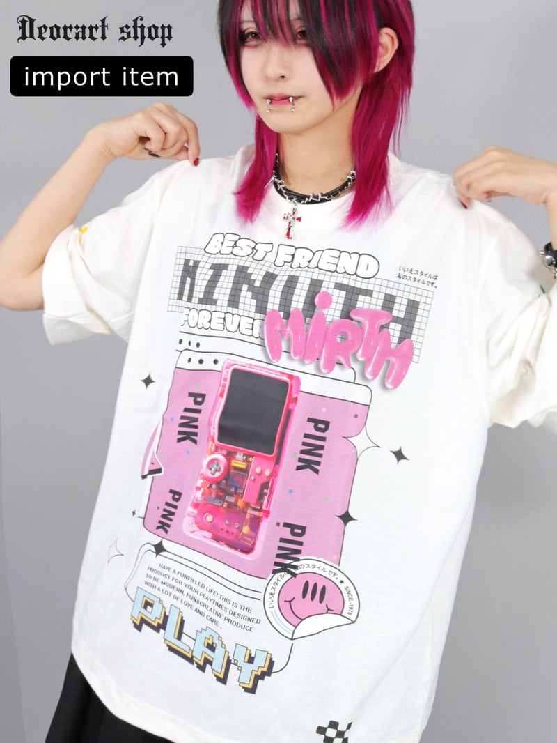 Deorart,ディオラート,通販,Y2K,Tシャツ,オーバーサイズ,BIGサイズ,古着,ヴィンテージ,日本未発売,サイバーポップ,サイバーファッション,ゴス,ゴシック,レトロゲーム,ピコピコ,平成レトロ,メンズ,レディス,V系,emo,punk,cyber,japan,fashion,rock,harajyuku,大きいサイズ,モード,服