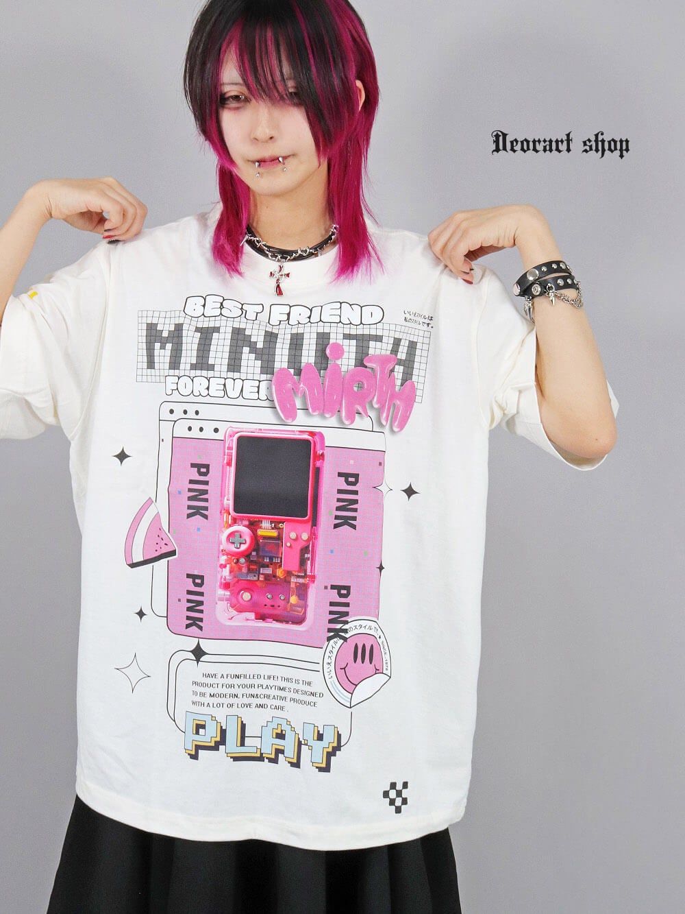 Deorart,ディオラート,通販,Y2K,Tシャツ,オーバーサイズ,BIGサイズ,古着,ヴィンテージ,日本未発売,サイバーポップ,サイバーファッション,ゴス,ゴシック,レトロゲーム,ピコピコ,平成レトロ,メンズ,レディス,V系,emo,punk,cyber,japan,fashion,rock,harajyuku,大きいサイズ,モード,服
