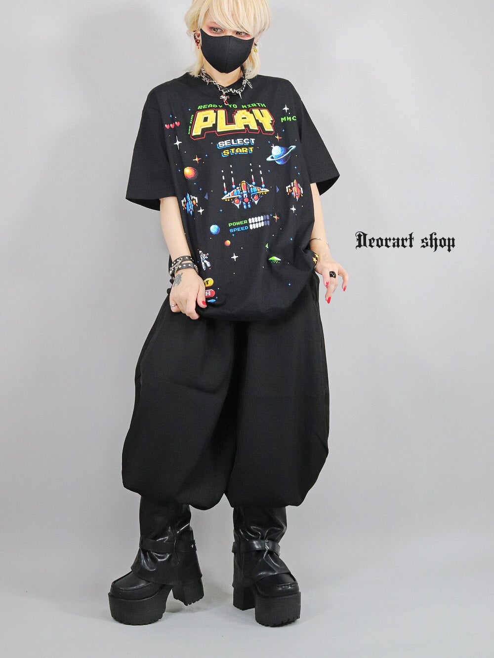 Deorart,ディオラート,通販,レトロ,Y2K,ファッション,Tシャツ,オーバーサイズ,BIGサイズ,古着,ヴィンテージ,日本未発売,サイバーポップ,サイバーファッション,ゴス,ゴシック,レトロゲーム,ピコピコ,平成レトロ,メンズ,レディス,V系,emo,punk,cyber,japan,fashion,rock,harajyuku,大きいサイズ,モード,服