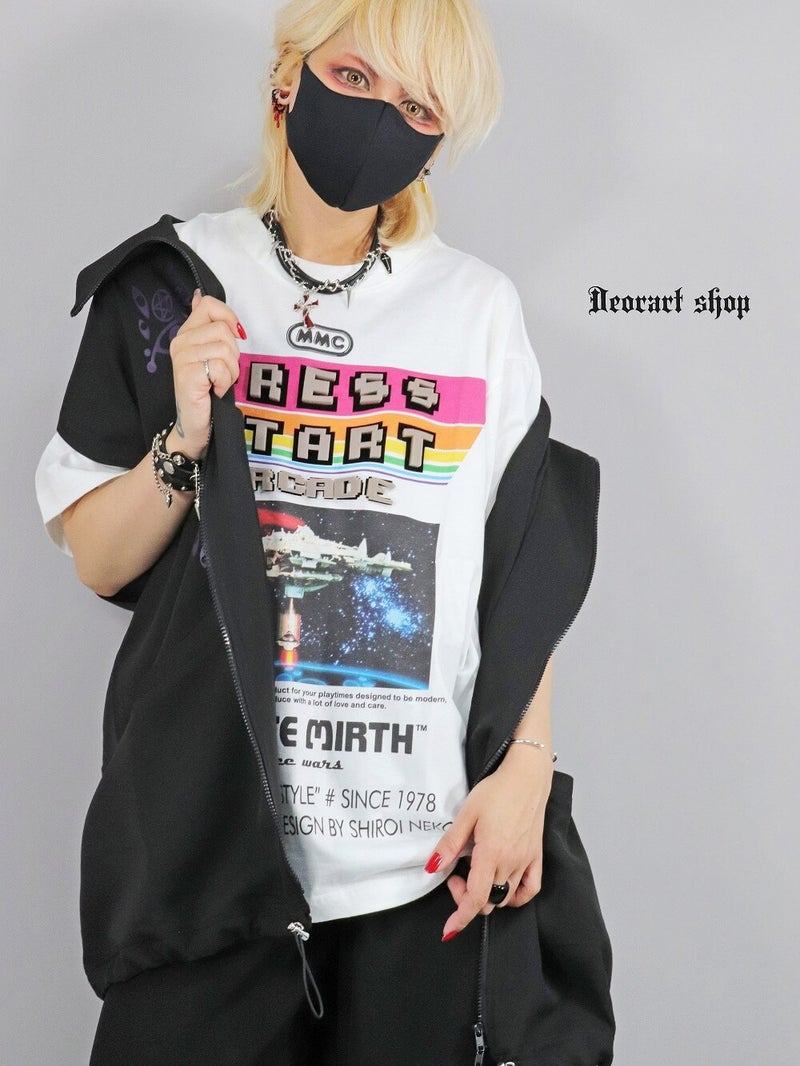 Deorart,ディオラート,通販,レトロ,Y2K,ファッション,Tシャツ,オーバーサイズ,BIGサイズ,古着,ヴィンテージ,日本未発売,サイバーポップ,サイバーファッション,ゴス,ゴシック,レトロゲーム,ピコピコ,平成レトロ,メンズ,レディス,V系,emo,punk,cyber,japan,fashion,rock,harajyuku,大きいサイズ,モード,服