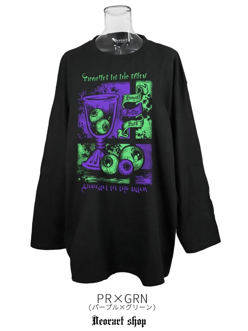 Deorart,ディオラート,通販,ゴシック,目玉,眼球,ホラー,オカルト,Tシャツ,病み,地雷系,オーバーサイズ,ビッグT,メンズ,レディス,通販,ファッション,サブカル,ブランド