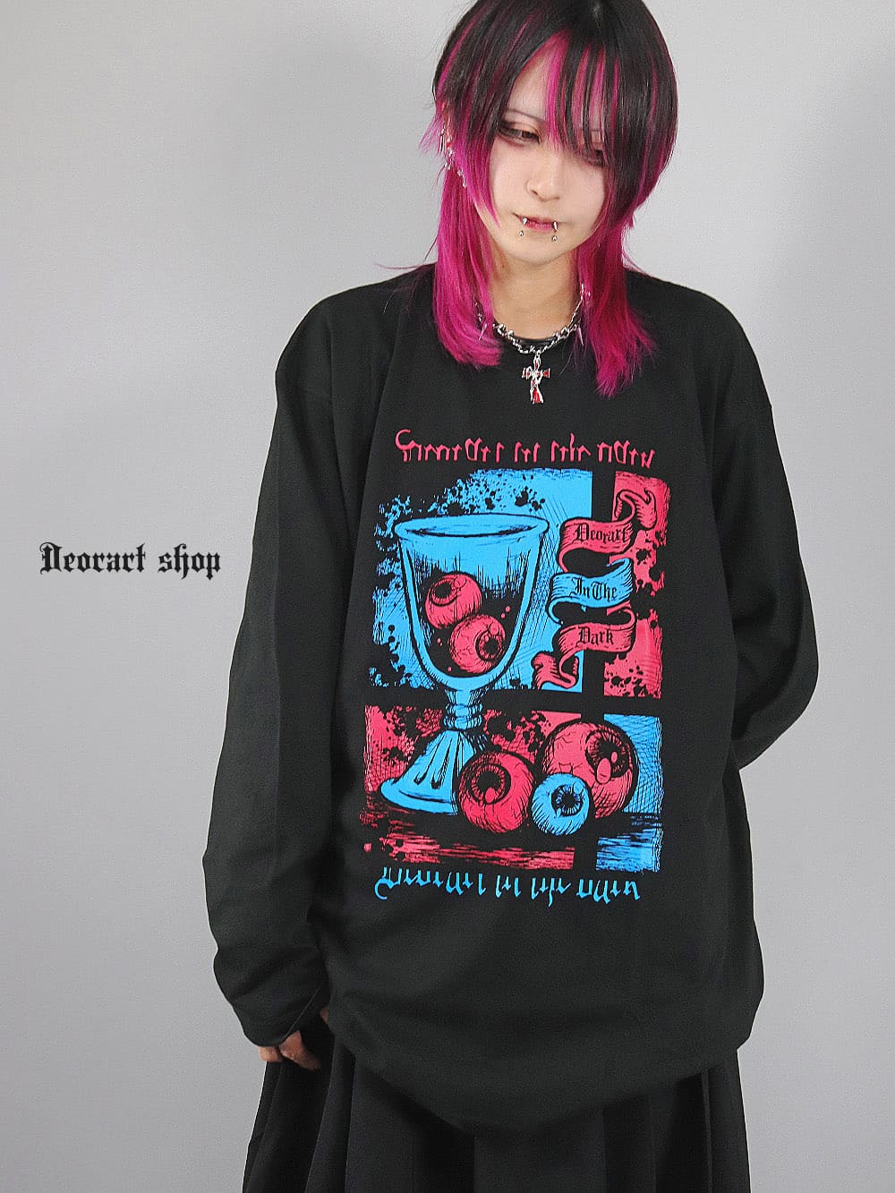 Deorart,ディオラート,通販,ゴシック,目玉,眼球,ホラー,オカルト,Tシャツ,病み,地雷系,オーバーサイズ,ビッグT,メンズ,レディス,通販,ファッション,サブカル,ブランド