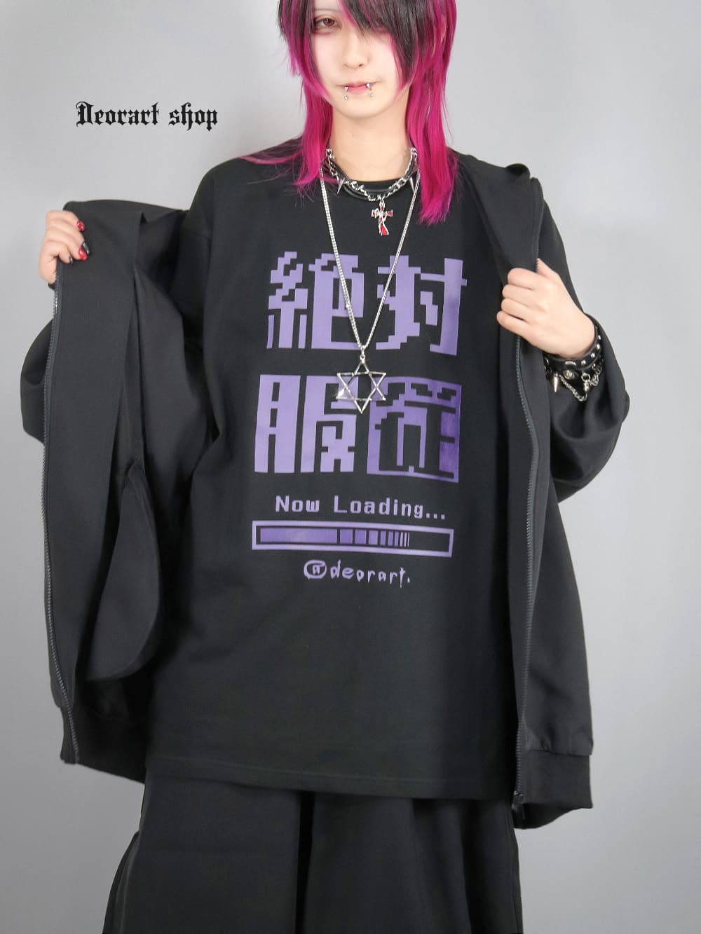 Deorart,ディオラート,通販,ゴシック,文字T,漢字T,バンド,ライブ,オカルト,Tシャツ,病み,メンヘラ,地雷系,オーバーサイズ,ビッグT,メンズ,レディス,通販,ファッション,サブカル,ブランド,emopunk,emo,fashion,KANJI,KAWAII,Vkei