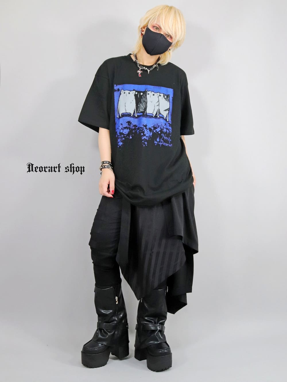 Deorart,ディオラート,通販,ゴシック,NECOLA,ネコラ,猫,キャラクター,ライブ,オカルト,Tシャツ,病み,メンヘラ,地雷系,オーバーサイズ,ビッグT,メンズ,レディス,通販,ファッション,サブカル,ブランド,emopunk,emo,fashion,KANJI,KAWAII,Vkei