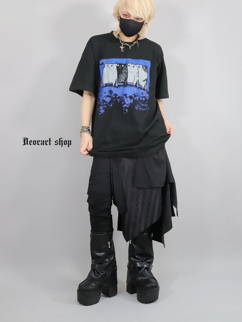 Deorart,ディオラート,通販,ゴシック,NECOLA,ネコラ,猫,キャラクター,ライブ,オカルト,Tシャツ,病み,メンヘラ,地雷系,オーバーサイズ,ビッグT,メンズ,レディス,通販,ファッション,サブカル,ブランド,emopunk,emo,fashion,KANJI,KAWAII,Vkei
