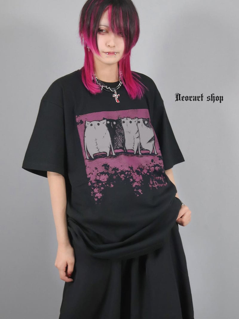 Deorart,ディオラート,通販,ゴシック,NECOLA,ネコラ,猫,キャラクター,ライブ,オカルト,Tシャツ,病み,メンヘラ,地雷系,オーバーサイズ,ビッグT,メンズ,レディス,通販,ファッション,サブカル,ブランド,emopunk,emo,fashion,KANJI,KAWAII,Vkei
