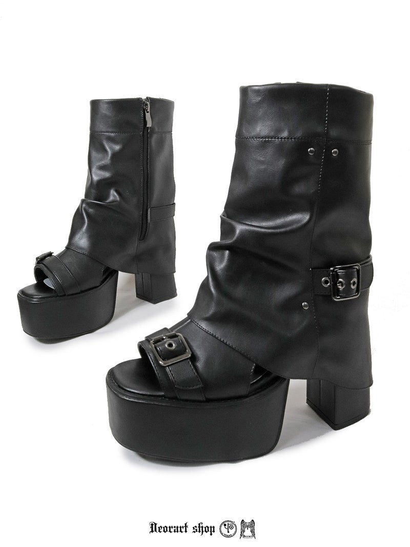 Deorart,ディオラート,通販,サンダル,ブーツサンダル,黒,ブラック,シューズ,厚底ブーツ,ショートブーツ,かっこいい,メンズ,レディース,ゴシック,V系,地雷系,原宿,歩きやすい,疲れにくい