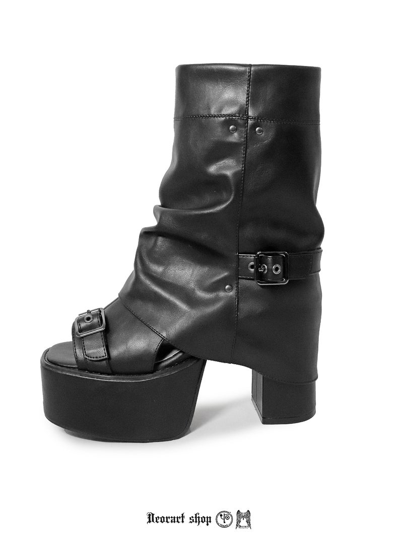 Deorart,ディオラート,通販,サンダル,ブーツサンダル,黒,ブラック,シューズ,厚底ブーツ,ショートブーツ,かっこいい,メンズ,レディース,ゴシック,V系,地雷系,原宿,歩きやすい,疲れにくい