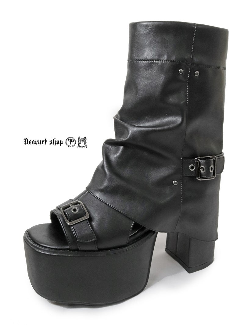 Deorart,ディオラート,通販,サンダル,ブーツサンダル,黒,ブラック,シューズ,厚底ブーツ,ショートブーツ,かっこいい,メンズ,レディース,ゴシック,V系,地雷系,原宿,歩きやすい,疲れにくい
