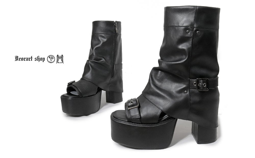 Deorart,ディオラート,通販,サンダル,ブーツサンダル,黒,ブラック,シューズ,厚底ブーツ,ショートブーツ,かっこいい,メンズ,レディース,ゴシック,V系,地雷系,原宿,歩きやすい,疲れにくい
