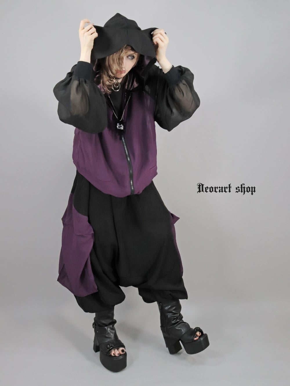 Deorart,ディオラート,通販,ブランド,地雷系,サイバー,原宿系,ジャージ,パーカー,ネコミミ,猫耳,フード,シアー,メンズ,レディス,大人,,セクシー,透け,V系,goth china,ゴシック,モード,ファッション,服,,Vkei,anime,goth,emo,fashion,japan,kimono,Jrock